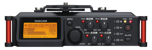 PORTABLE RECORDER FOR DSLR   DUAL RECORDING MODES• BUILT-IN OMNI MICROPHONES
